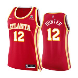 De'andre Hunter Atlanta Hawks Red Icon Edition Women 2020-21 Jersey