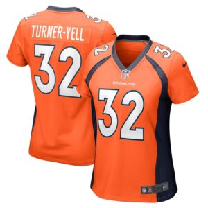 Delarrin Turner-Yell Denver Broncos Women Game Player Jersey - Orange