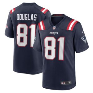 Demario Douglas New England Patriots Game Jersey - Navy