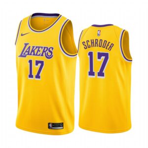 Dennis Schr?der Los Angeles Lakers Gold Icon Edition 2020 Trade 2020-21 Jersey