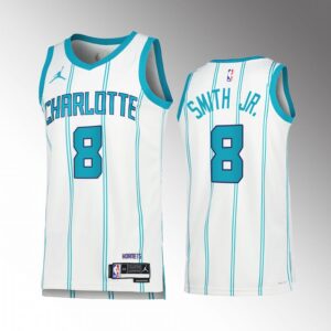 Dennis Smith Jr. Charlotte Hornets #8 White Jersey 2022-23 Association Edition Swingman