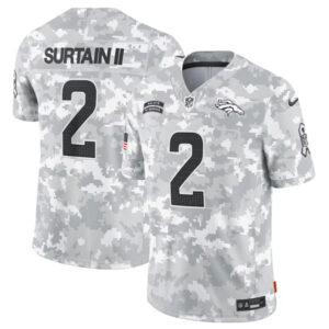 Denver Broncos #2 Patrick Surtain II Arctic Camo 2024 F.U.S.E. Salute to Service Limited Football Stitched Jersey