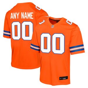 Denver Broncos Youth Mile High Collection 1977 Throwback Custom Game Jersey - Orange