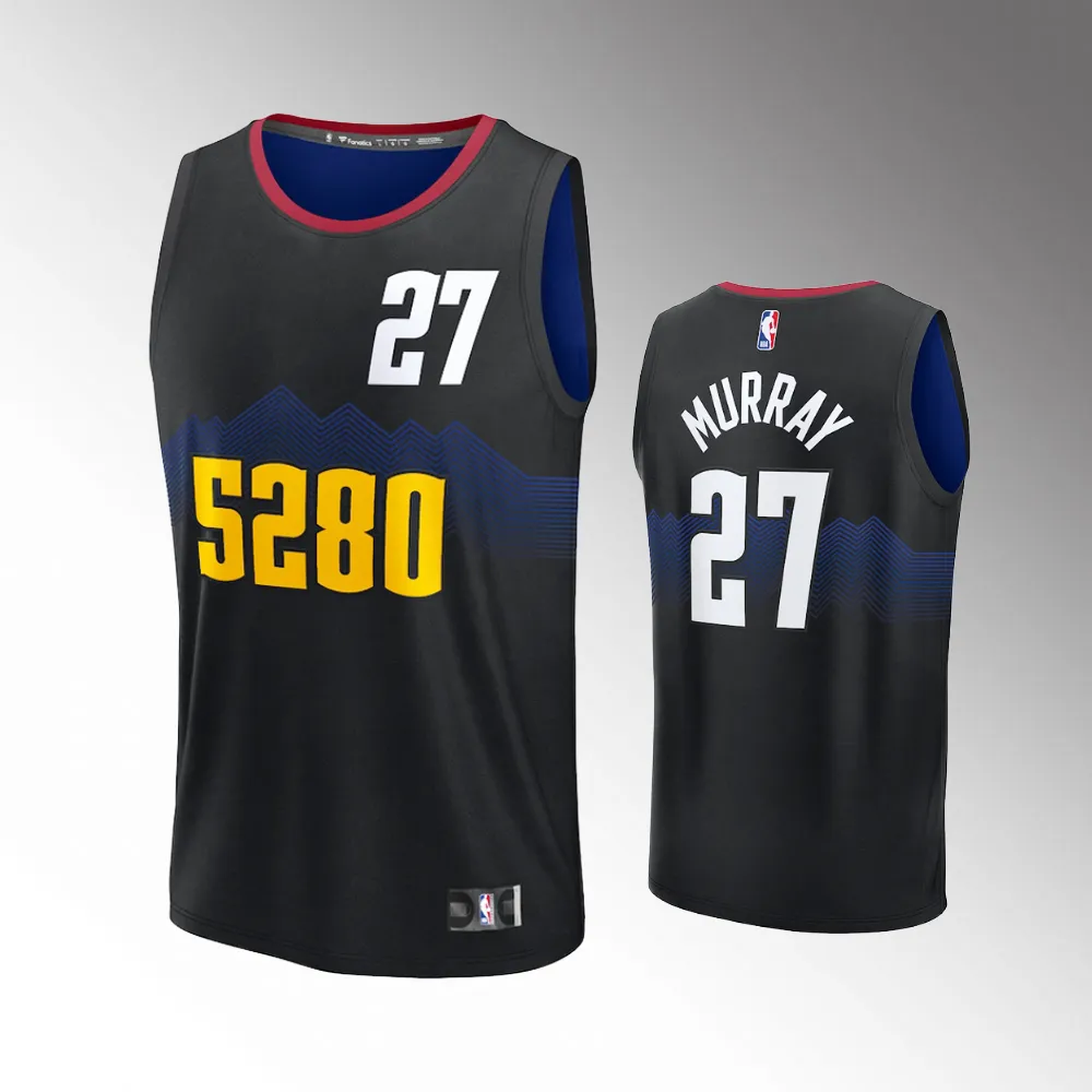 Denver Nuggets Jamal Murray Black 2023-24 Fast Break #27 Jersey - City Edition