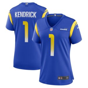 Derion Kendrick Los Angeles Rams Women Home Game Jersey - Royal