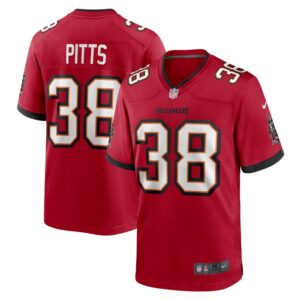 Derrek Pitts Tampa Bay Buccaneers Game Jersey - Red