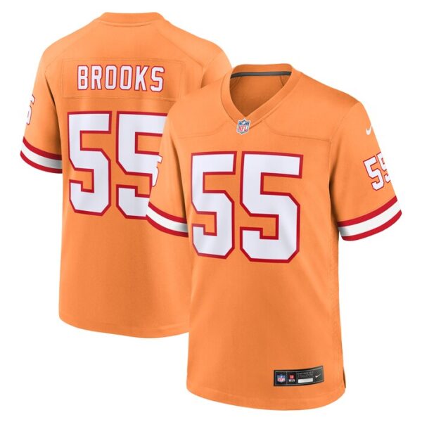 Derrick Brooks Tampa Bay Buccaneers Throwback Game Jersey - Orange