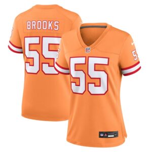 Derrick Brooks Tampa Bay Buccaneers Women Throwback Game Jersey - Orange