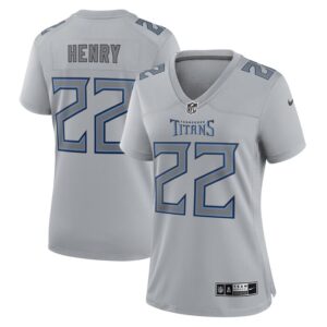 Derrick Henry Tennessee Titans Women Atmosphere Fashion Game Jersey - Gray