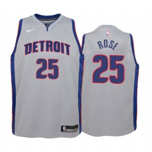 Derrick Rose Detroit Pistons 2019-20 Statement Youth Jersey - Gray