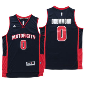 Detroit Pistons #0 Andre Drummond 2016 Motor City Navy Blue New Jersey