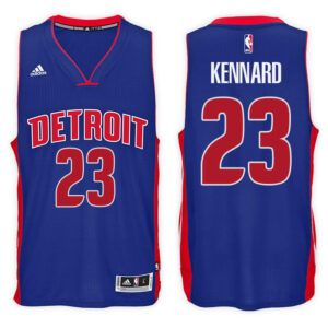 Detroit Pistons #23 Luke Kennard 2017-18 Road Blue New Swingman Jersey