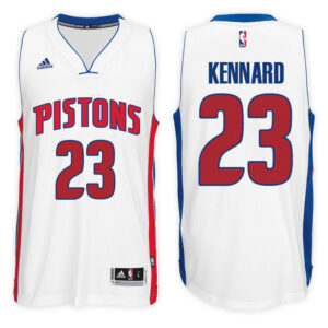 Detroit Pistons #23 Luke Kennard Home White New Swingman Jersey