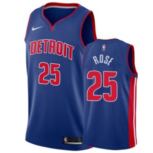 Detroit Pistons Derrick Rose #25 Icon Men's Jersey