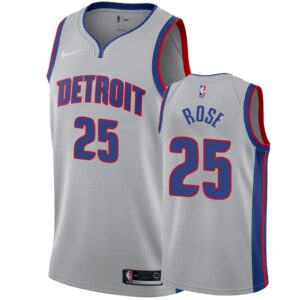 Detroit Pistons Derrick Rose #25 Statement Men's Jersey