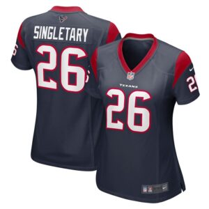 Devin Singletary Houston Texans Women Team Game Jersey - Navy