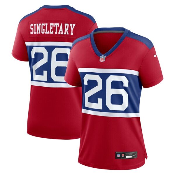 Devin Singletary New York Giants Women Alternate Player Game Jersey - Century Red