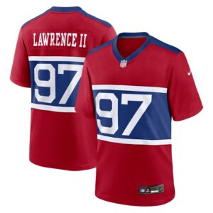 Dexter Lawrence II New York Giants Alternate Player Game Jersey - Century Red