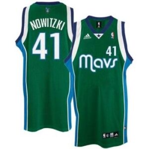 Dirk Nowitzki Dallas Mavericks MAVS Revolution 30 Swingman Green Jersey