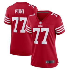 Dominick Puni San Francisco 49ers Women Team Game Jersey - Scarlet