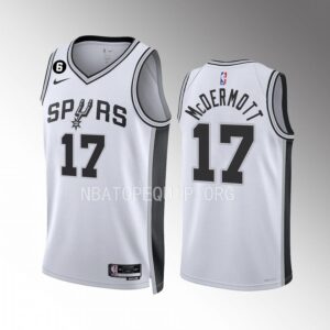 Doug McDermott San Antonio Spurs 2022-23 Association Edition White #17 Jersey Swingman