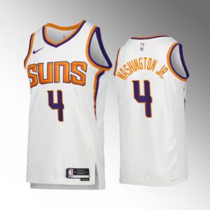 Duane Washington Jr. Phoenix Suns #4 White Jersey 2022-23 Association Edition Swingman