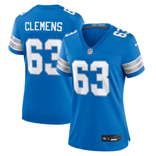 Duke Clemens Detroit Lions Women Game Jersey - Blue