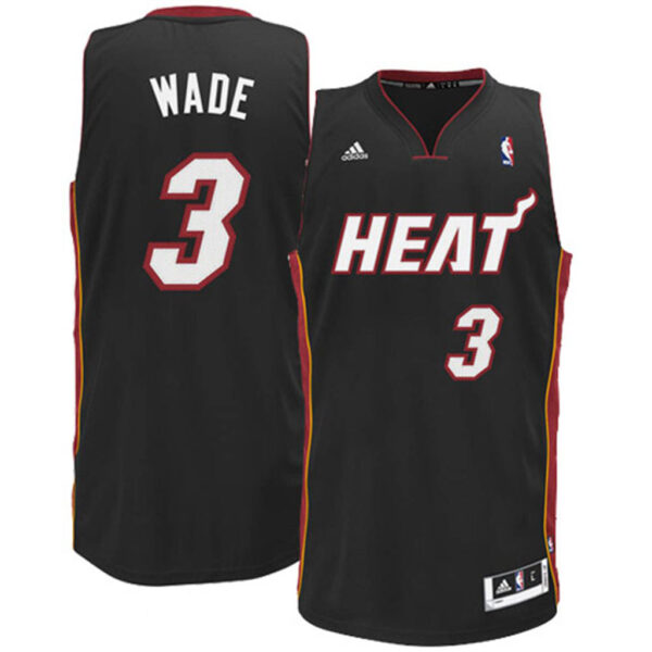 Dwyane Wade Miami Heat Revolution 30 Black Swingman Jersey