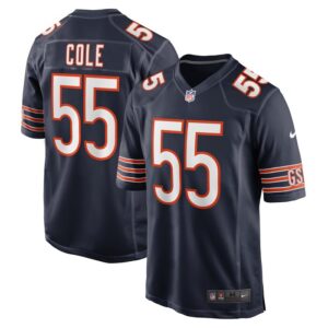 Dylan Cole Chicago Bears Game Jersey - Navy