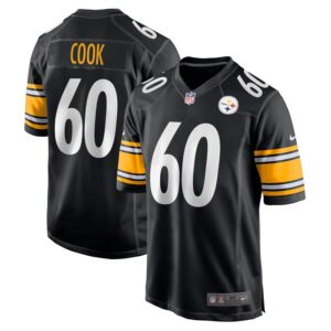 Dylan Cook Pittsburgh Steelers Game Jersey - Black