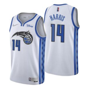 Earned Edition #14 Gary Harris Swingman White Orlando Magic Jersey