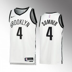 Edmond Sumner 2022-23 Brooklyn Nets White #4 Association Edition Jersey Swingman