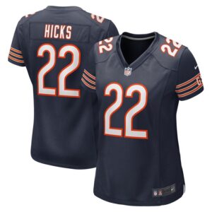 Elijah Hicks Chicago Bears Women Team Game Jersey - Navy