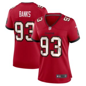 Eric Banks Tampa Bay Buccaneers Women Game Jersey - Red