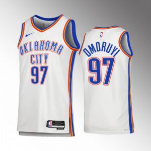 Eugene Omoruyi Oklahoma City Thunder #97 White Jersey 2022-23 Association Edition Swingman