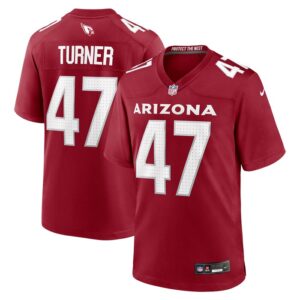 Ezekiel Turner Arizona Cardinals Team Game Jersey - Cardinal