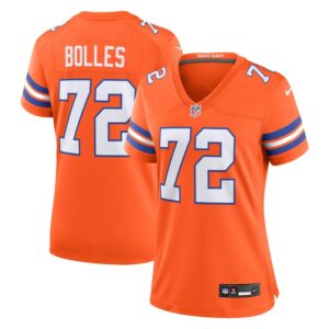 Garrett Bolles Denver Broncos Women Mile High Collection 1977 Throwback Player Game Jersey - Orange