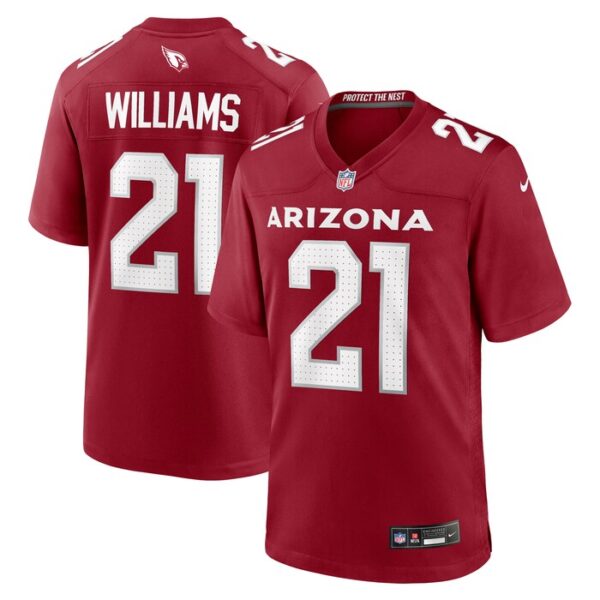 Garrett Williams Arizona Cardinals Game Jersey - Cardinal