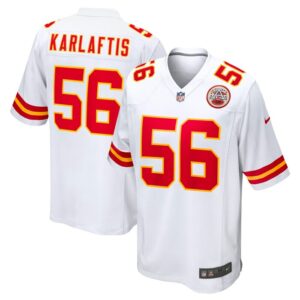 George Karlaftis Kansas City Chiefs Away Game Player Jersey - White