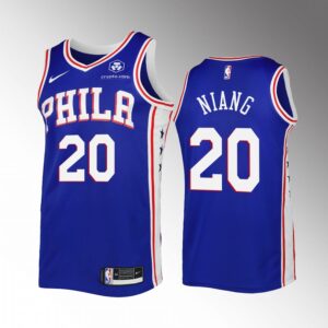 Georges Niang 2022-23 Philadelphia 76ers Royal #20 Icon Edition Jersey Swingman