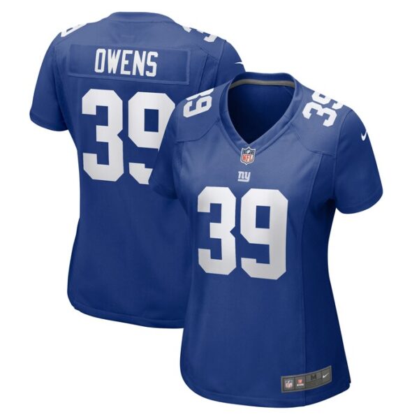 Gervarrius Owens New York Giants Women Team Game Jersey - Royal