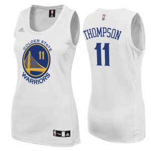 Golden State Warriors #11 Klay Thompson Women Home White Jersey