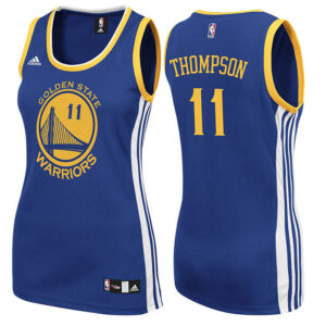 Golden State Warriors #11 Klay Thompson Women Road Blue Jersey