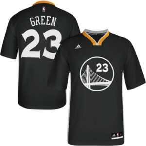 Golden State Warriors #23 Draymond Green 2014-15 New Swingman Black Jersey With Sleeves