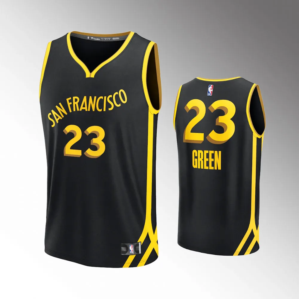 Golden State Warriors Draymond Green Black 2023-24 Fast Break #23 Jersey - City Edition