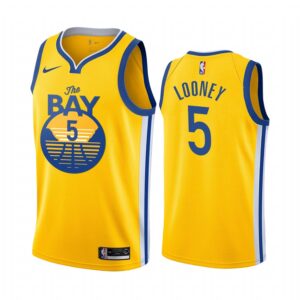 Golden State Warriors Kevon Looney Yellow 2019-20 City New Uniform Jersey