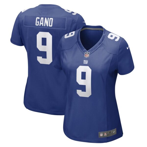 Graham Gano New York Giants Women Team Game Player Jersey - Royal