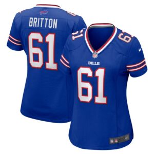 Gunner Britton Buffalo Bills Women Game Jersey - Royal