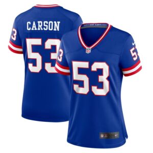 Harry Carson New York Giants Women Classic Retired Player Game Jersey - Royal