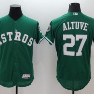 Houston Astros #27 Jose Altuve Green Celtic Flexbase Collection Stitched MLB Jersey